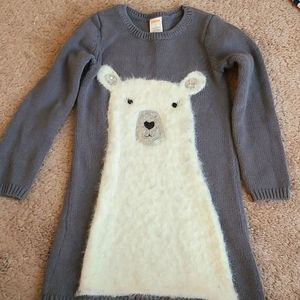 Polar bear sweater dress